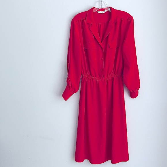 Vintage Red Dress - Picture 1 of 6